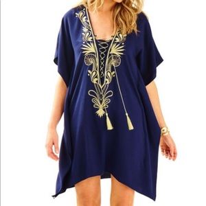 Lilly Pulitzer S/M True Blue Chai Caftan